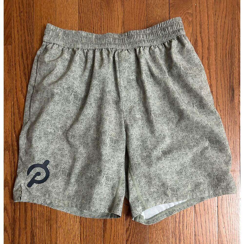 Pelaton Green Athletic‎ Short Gym Cycling Running Men's Medium EUC